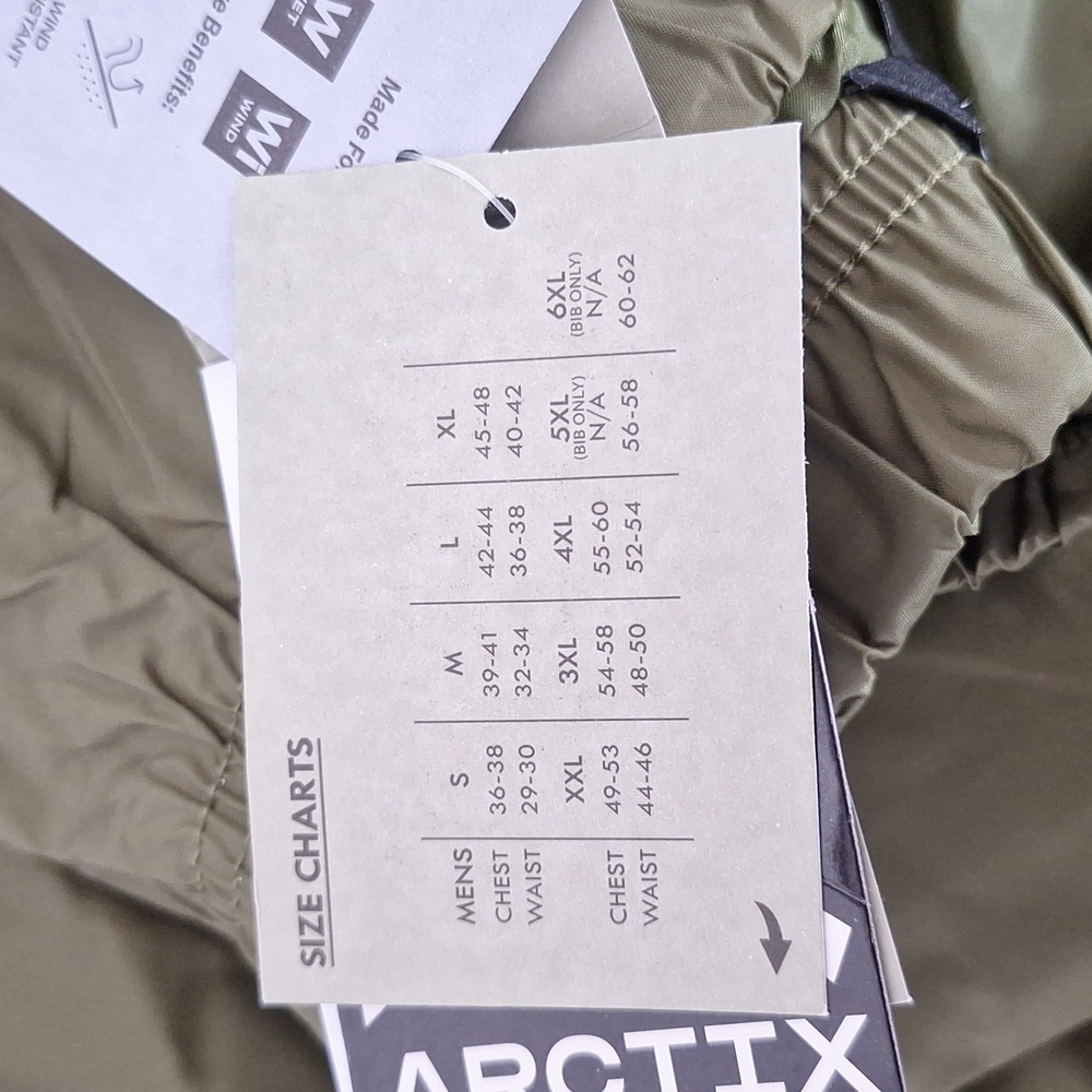 Arctix Rain Pants Packable Water Repellent Rain Gear Mens Olive - Picture 14 of 16